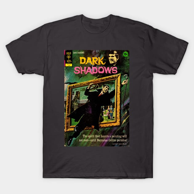 Gold Key Dark Shadows Comic Cover T-Shirt by Creative Bedouin